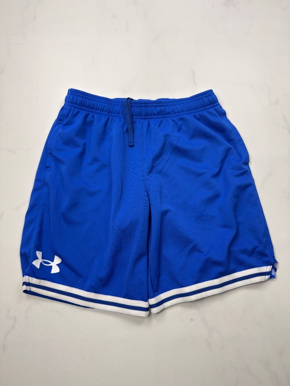 Under Armour Athletic Shorts Blue Drawstring - Boys XL